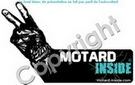 Voir autocollant V motard